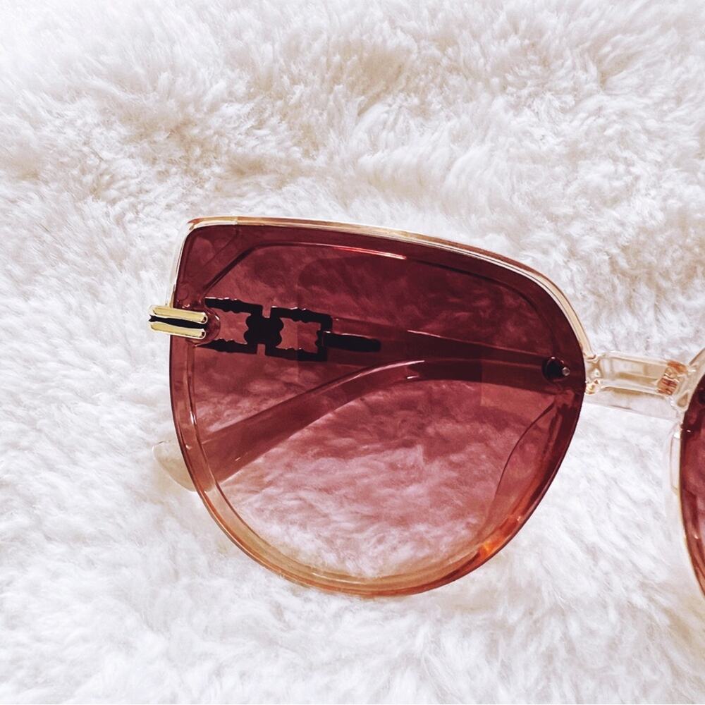 Liana Light Brown Sleek Sunglasses - Picture 2 of 11